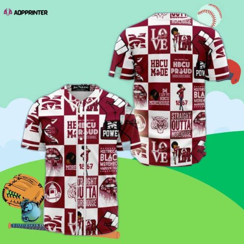Authentic Morehouse College 1867 Baseball Jersey – Premium Print for Fans
