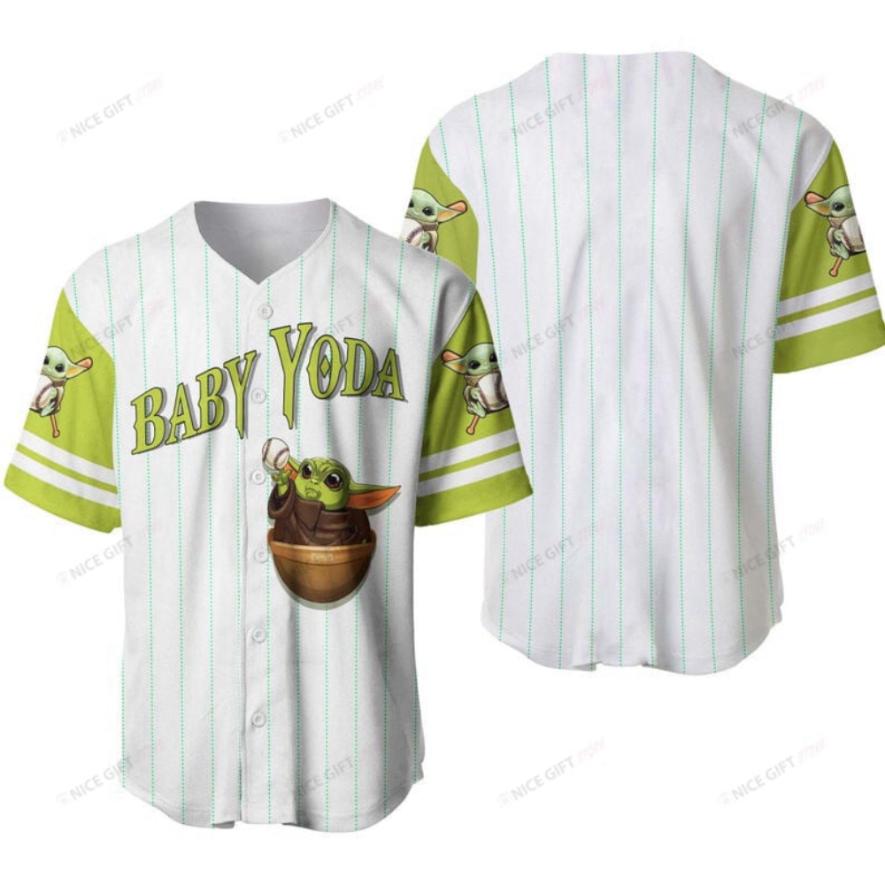 Baby Yoda Baseball Jersey: 3D Printed Star Wars Apparel for Infants ...