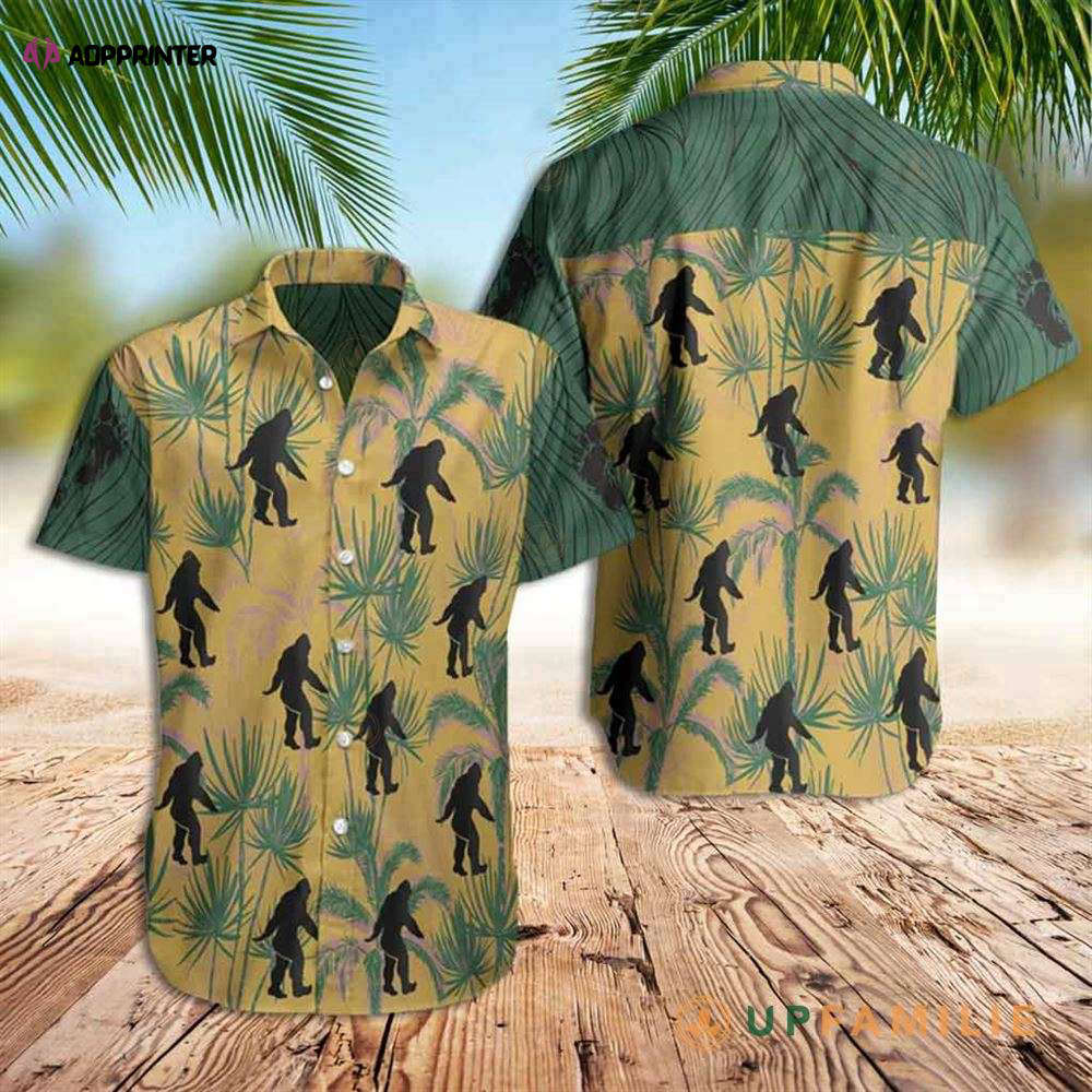 Bigfoot Bigfoot Coconut Vintage Yellow Hawaiian Shirt
