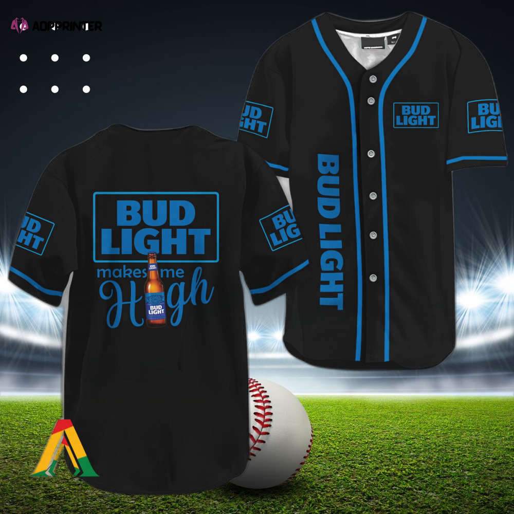 Bud Light Make Me High Baseball Jersey: Elevate Your Style with This Trendy Sports Apparel