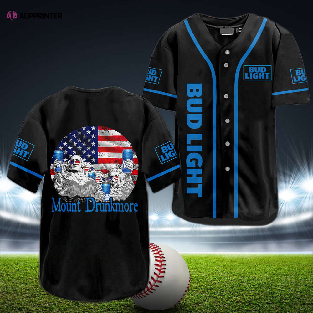 Bud Light Mount Drunkmore Baseball Jersey: Unleash Your Team Spirit!
