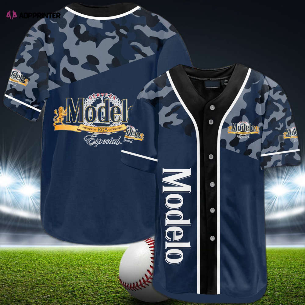 Classic Camouflage Modelo Baseball Jersey – Stylish & Versatile Design