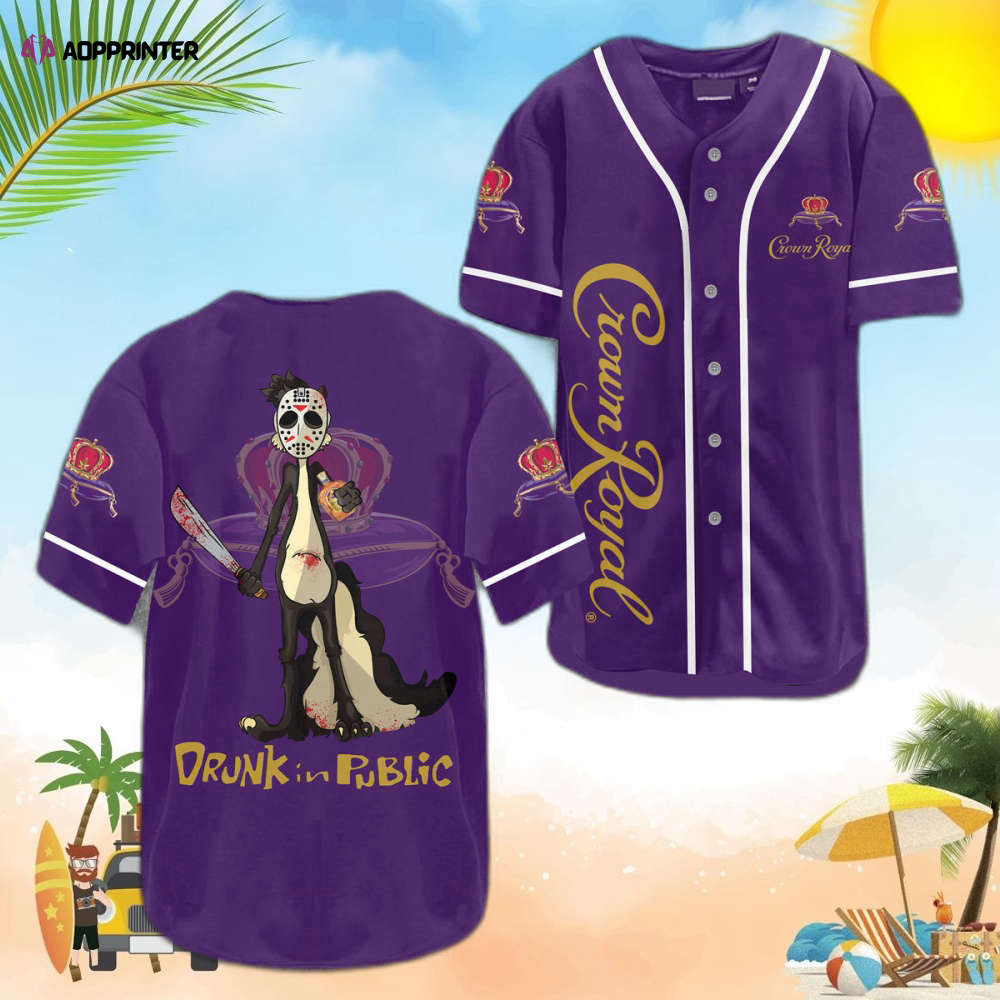 Crown Royal Baseball Jersey: Stand Out in Style and Show Your Love for the Classic Whiskey!