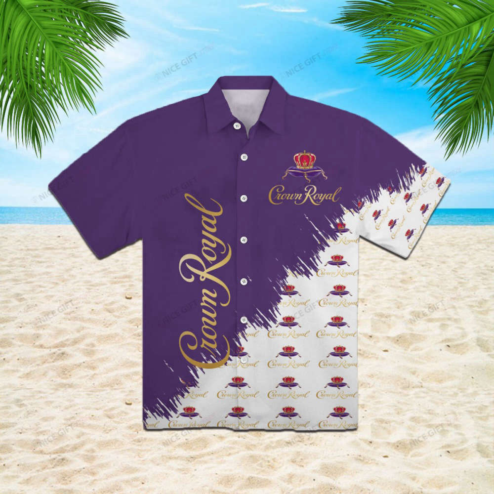 Crown Royal Hawaiian Shirt Summer Holiday Gift Pink Mulitcolor