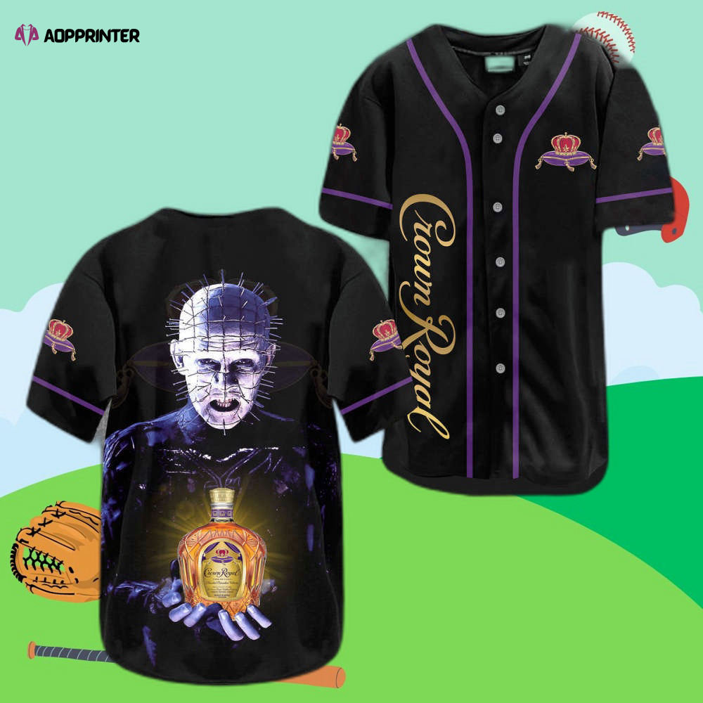 Crown Royal Hellraiser Baseball Jersey: Stylish Printed Design for Ultimate Fans
