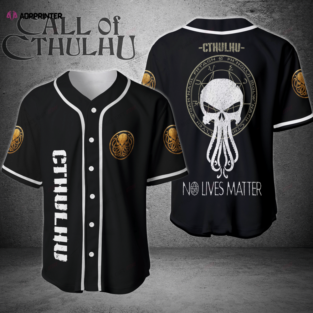 Cthulhu Baseball Jersey: Unique 3D Printed Design for Ultimate Style