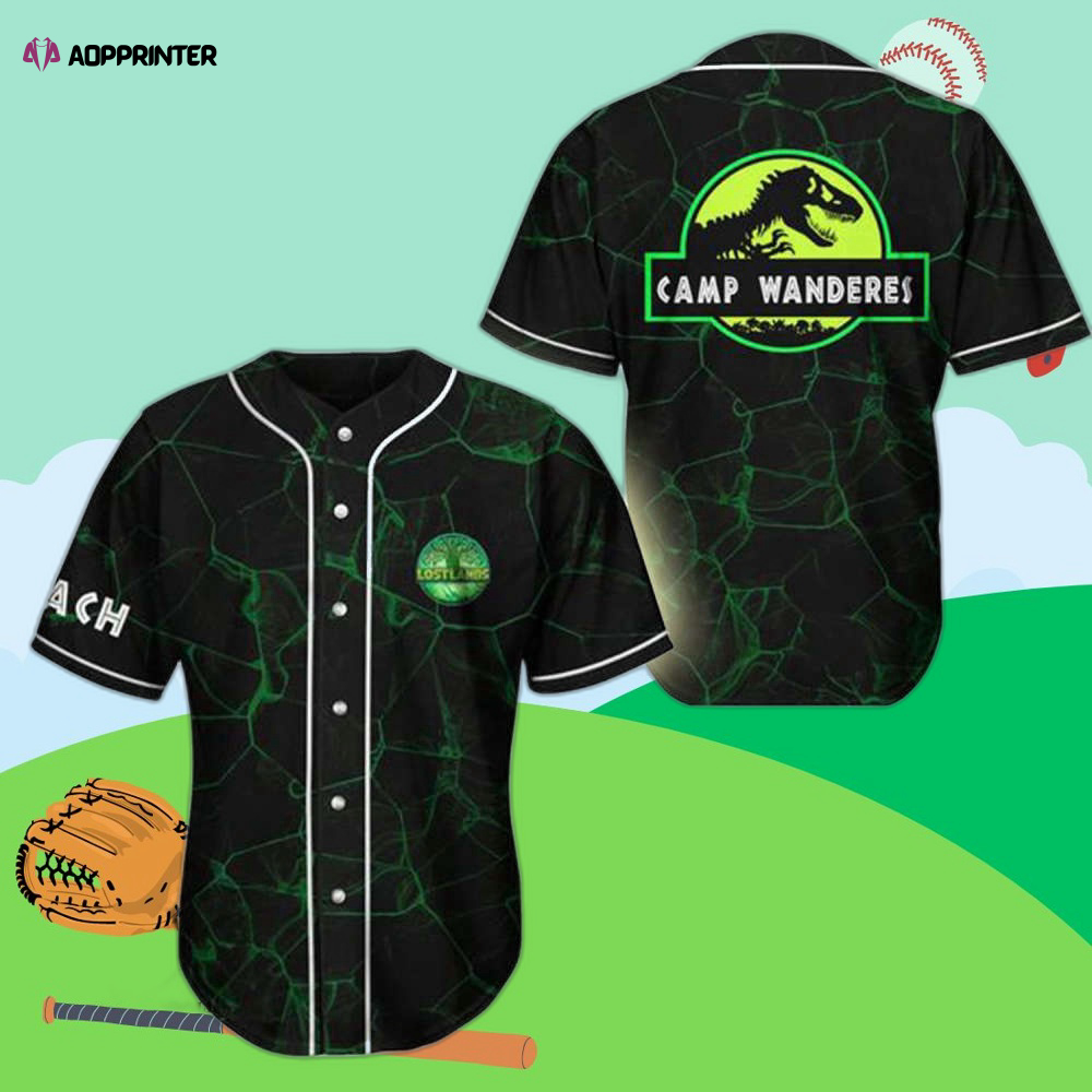 Custom Camp Wanderers Rave EDM Baseball Jersey – Personalized Print