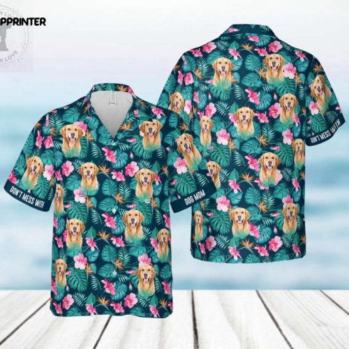 Custom Hawaii Dog Short Sleeve Shirt Personalized Cat Hawaii Beach Shirt   Personalized Text on Chest Pocket