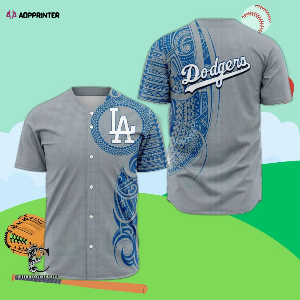 Custom LA Chargers Polynesian Baseball Jersey – Unique Personalization for Die-hard Fans