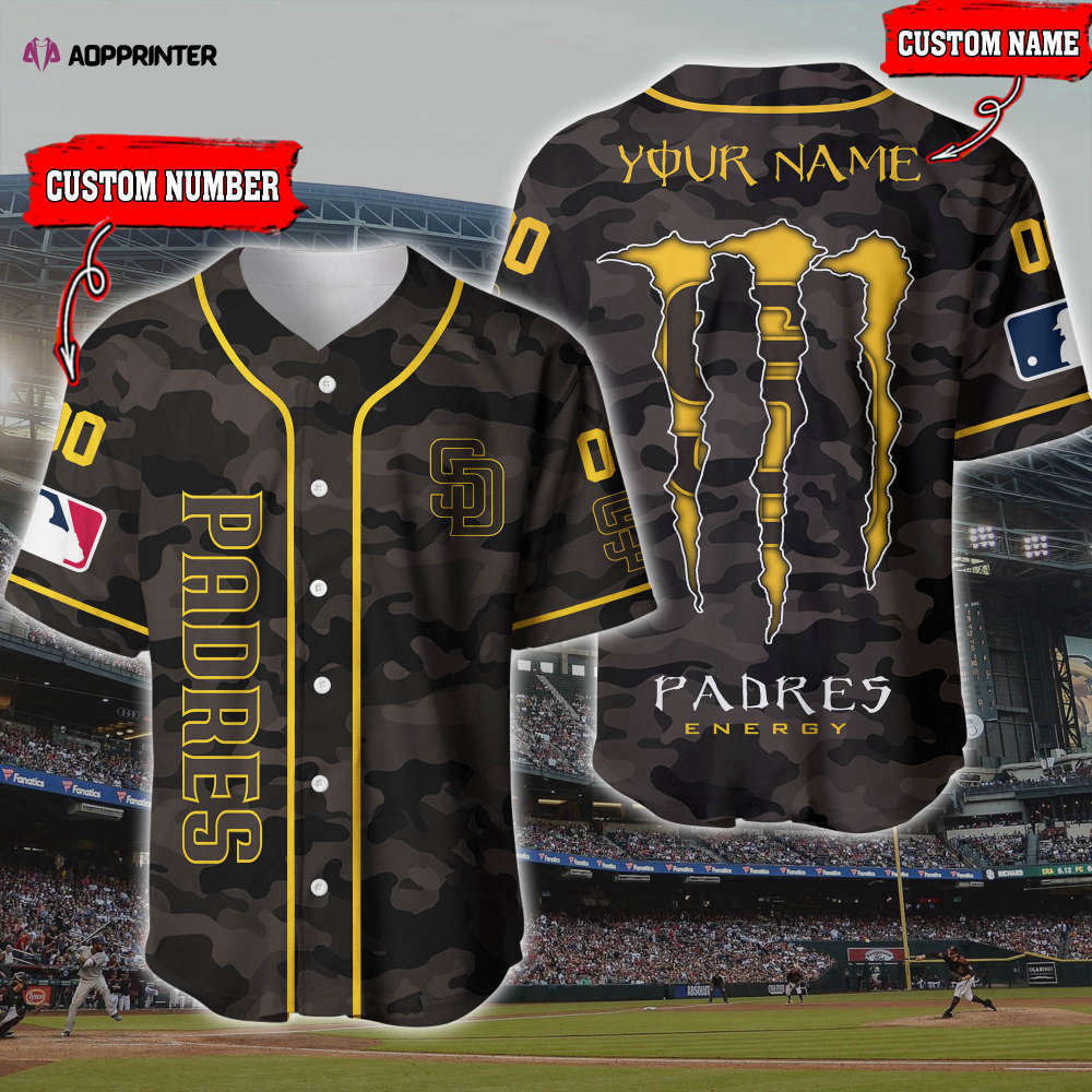 Custom-made San Diego Padres 3D Printed Baseball Jersey – Personalize Your Style