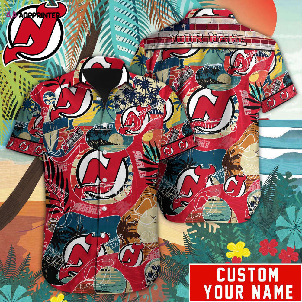 Custom New Jersey Devils Name Hawaii Shirt M 38779 – Personalize Your Style Today!