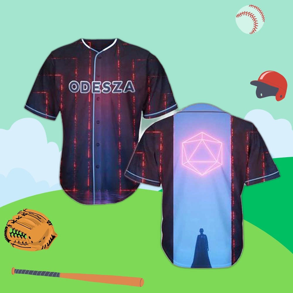 Custom Odesza Baseball Jersey: Personalized Digital Rave EDM Gear