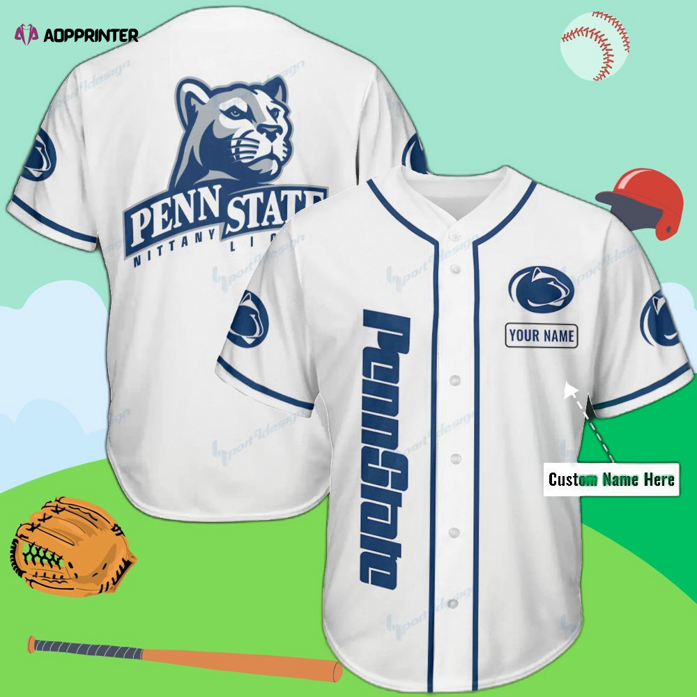 Custom Penn State Nittany Lions Baseball Jersey – Personalized Fan Gear