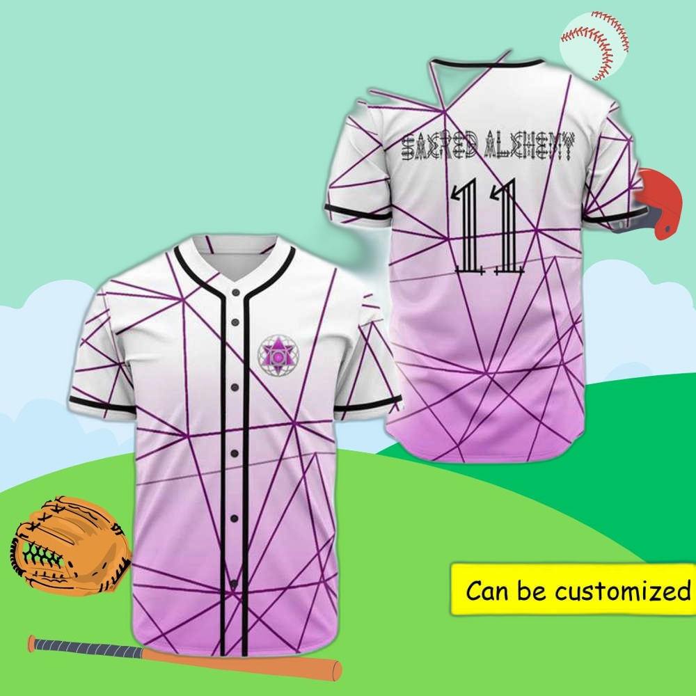 Custom Sacred Alchemy Rave EDM Baseball Jersey – Personalize Your Style,