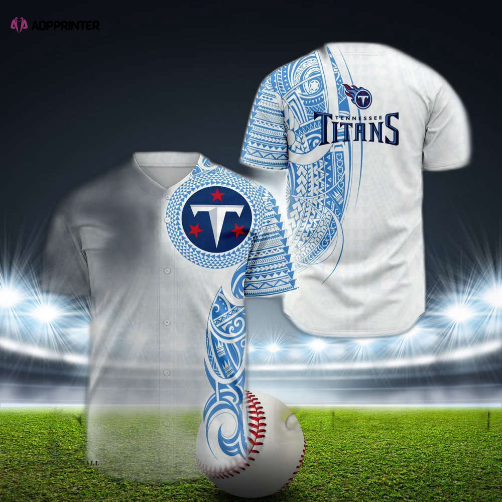 Custom Tennessee Titan Polynesian Baseball Jersey – Personalized Fan Gear