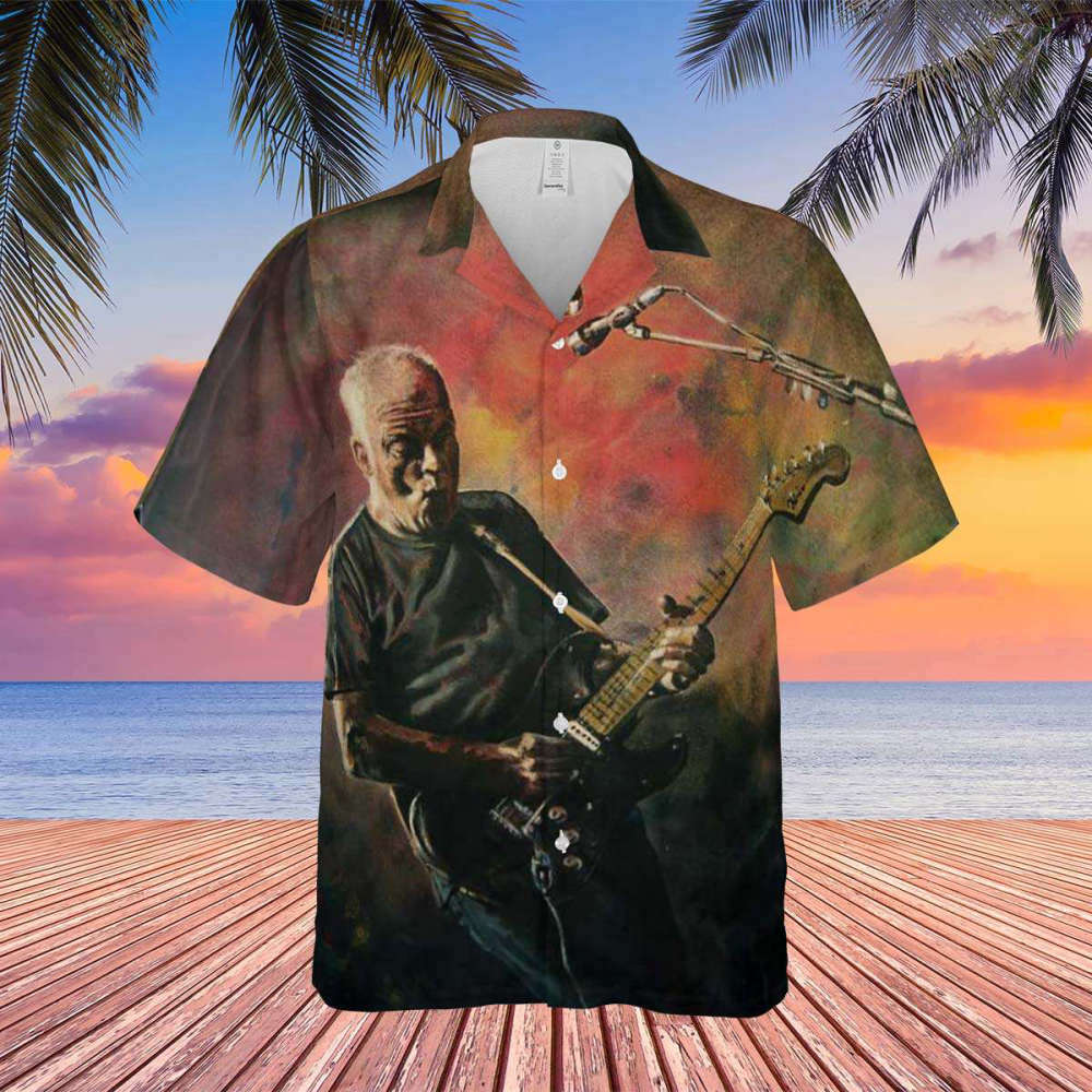David Gilmour Painting Art Pink Floyd Hawaiian Shirt Fans