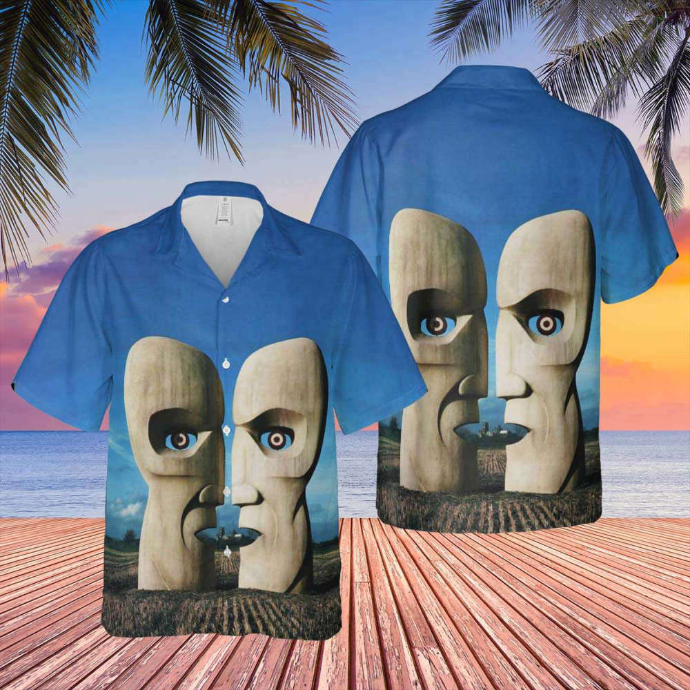 Division Bell Stone Headsz Pink Floyd Hawaiian Shirt Fans