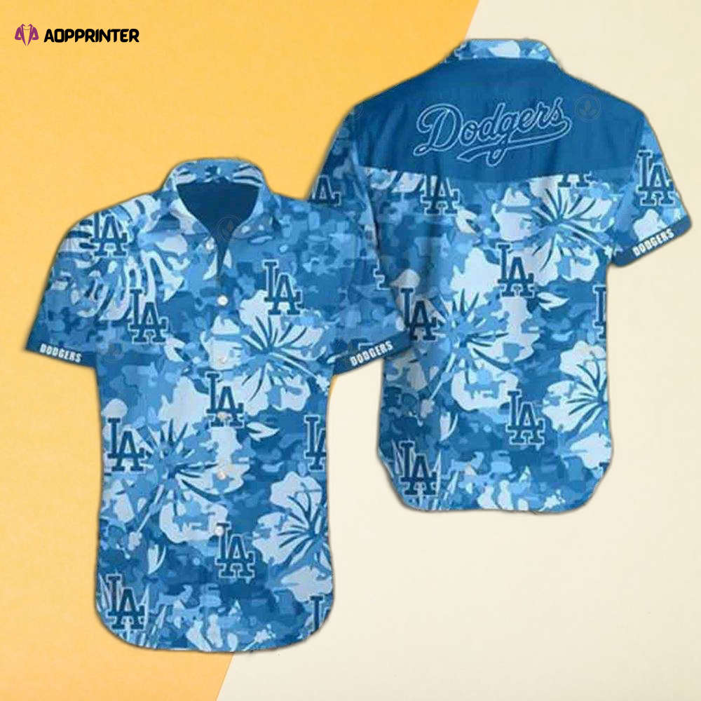 Dodger Los Angeles Dodgers Tropical Flower Hawaiian Shirt