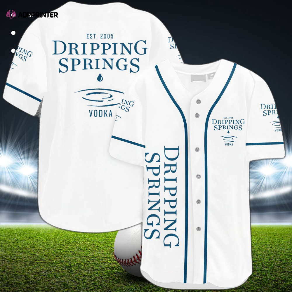 Dripping Springs Vodka Baseball Jersey: Stylish & Versatile Sportswear for Vodka Lovers