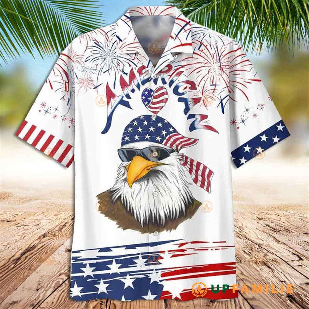 Eagle Cool Eagle Happy Independence Day Hawaiian Shirt