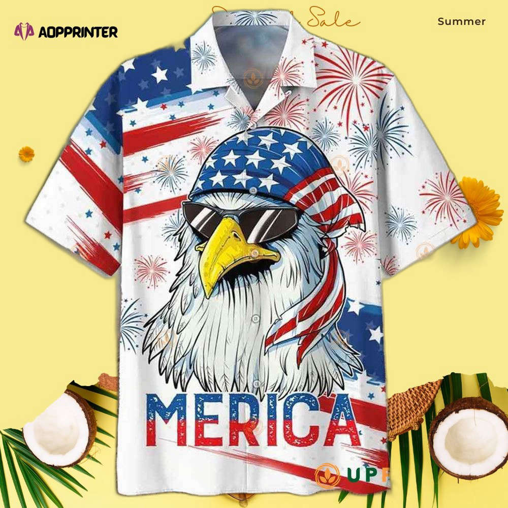 Eagle Eagle Merica Independence Day Hawaiian Shirt