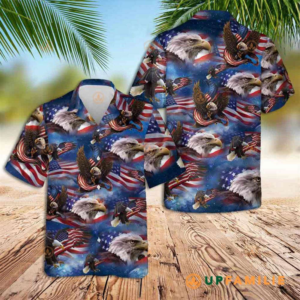 Eagle Patriotic Cool Hawaiian Shirt