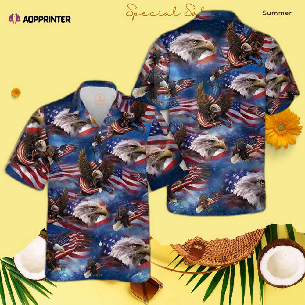 Eagle Patriotic Cool Hawaiian Shirt
