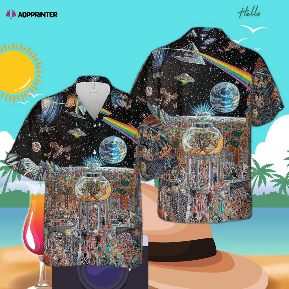 Good bye Blue Sky Dark Side Of the Moon Pink Floyd Hawaiian Shirt Fans