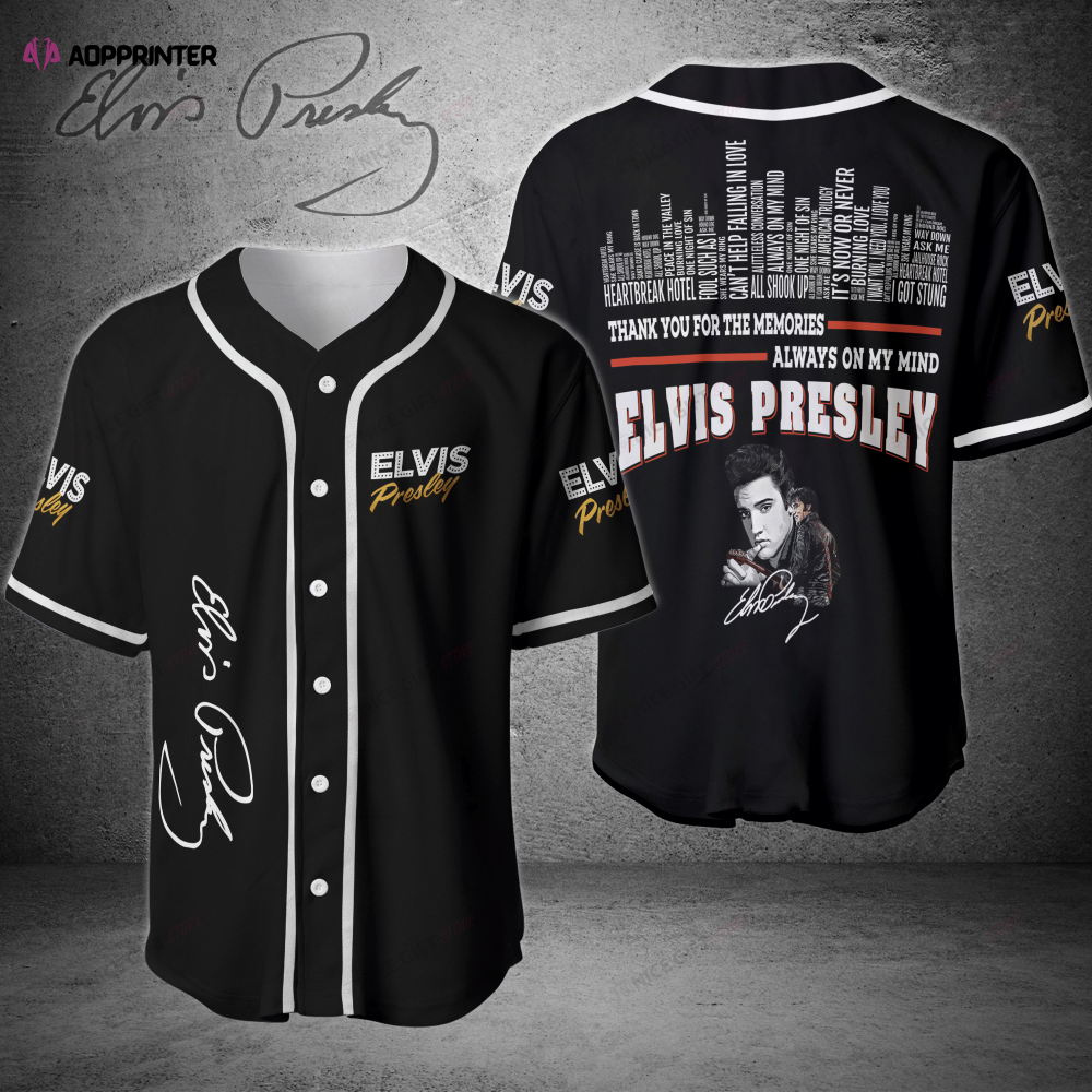 Elvis Presley 3D Printed Baseball Jersey: Iconic Style for True Fans