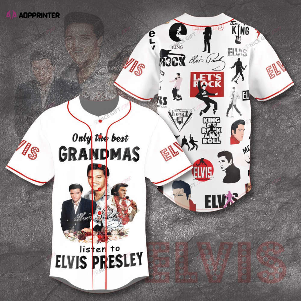 Iconic Elvis Presley 3D Baseball Jersey – Printed  Authentic Design