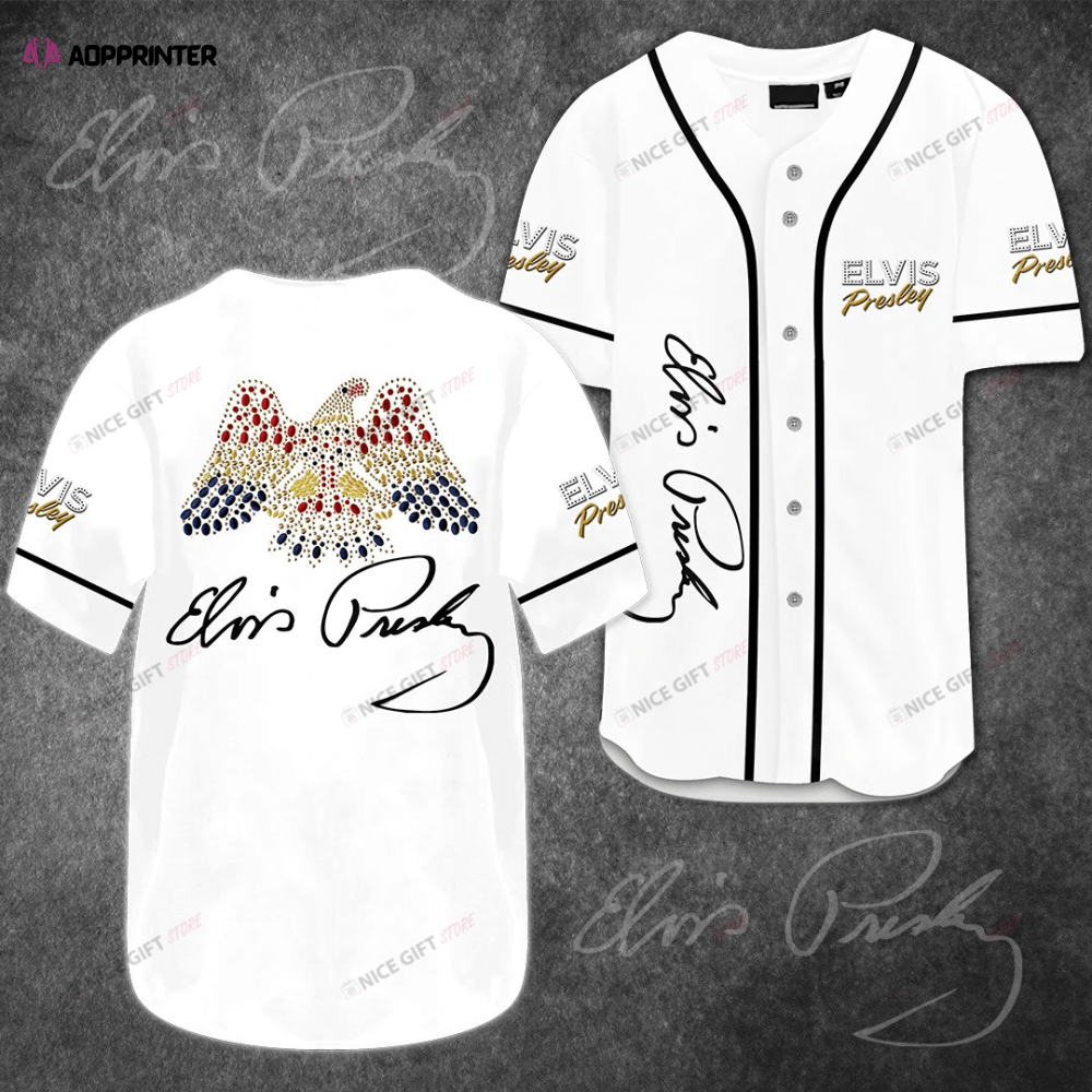 Authentic Elvis Presley 3D Printed Baseball Jersey – Iconic Style!
