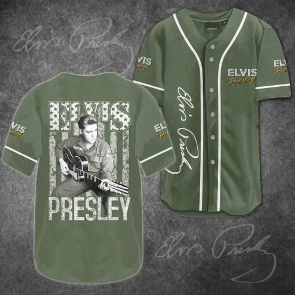 Elvis Presley Baseball Jersey – Rock n  Roll Inspired Sportswear