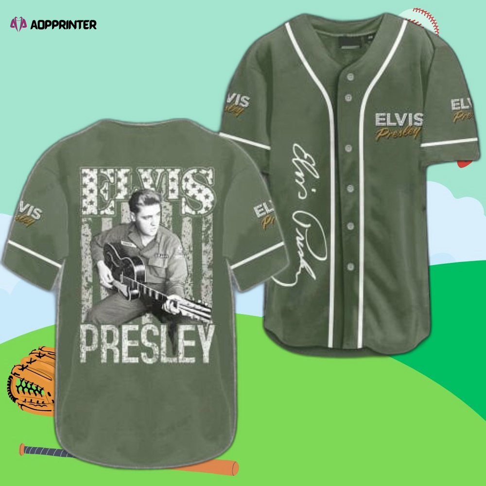 Elvis Presley Baseball Jersey – Rock n  Roll Inspired Sportswear