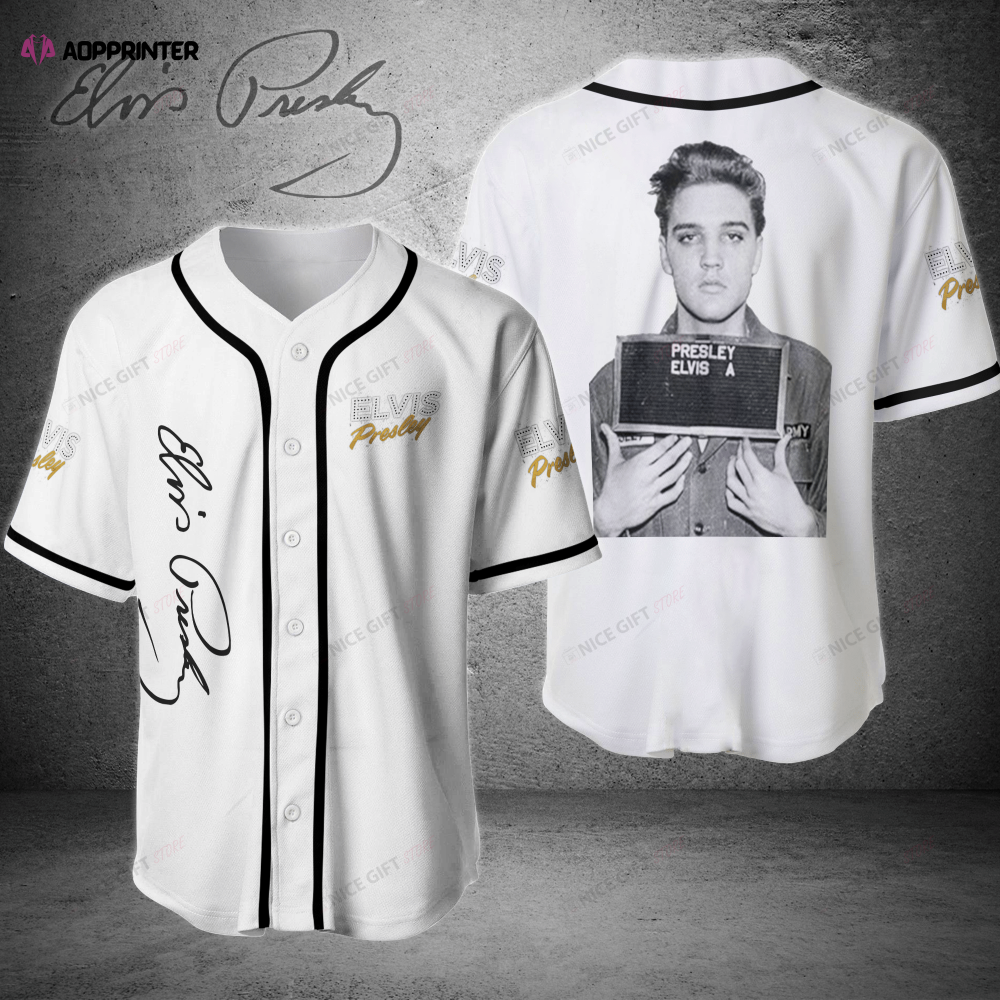 Authentic Elvis Presley 3D Printed Baseball Jersey – Iconic Style!