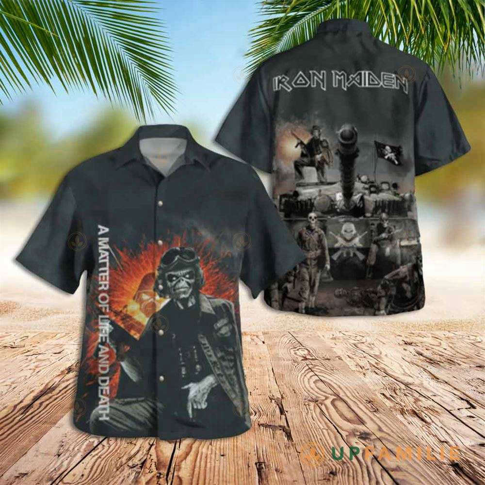 Iron Maiden A Matter Of Life And Death 2006 Hawaiian Shirt