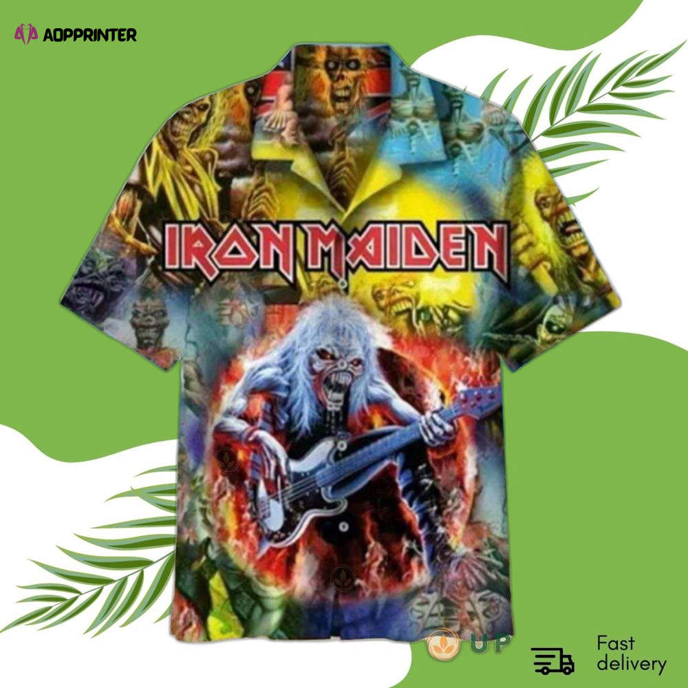 Iron Maiden Aloha 3d Hawaiian Shirt