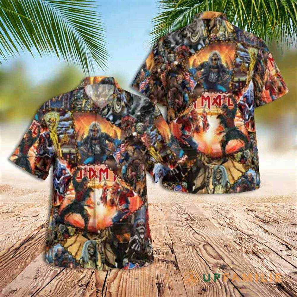 Iron Maiden Aloha Tropical Hawaiian Shirt