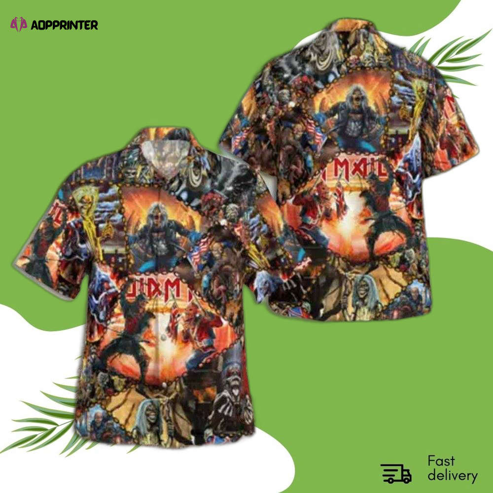 Iron Maiden Aloha Tropical Hawaiian Shirt