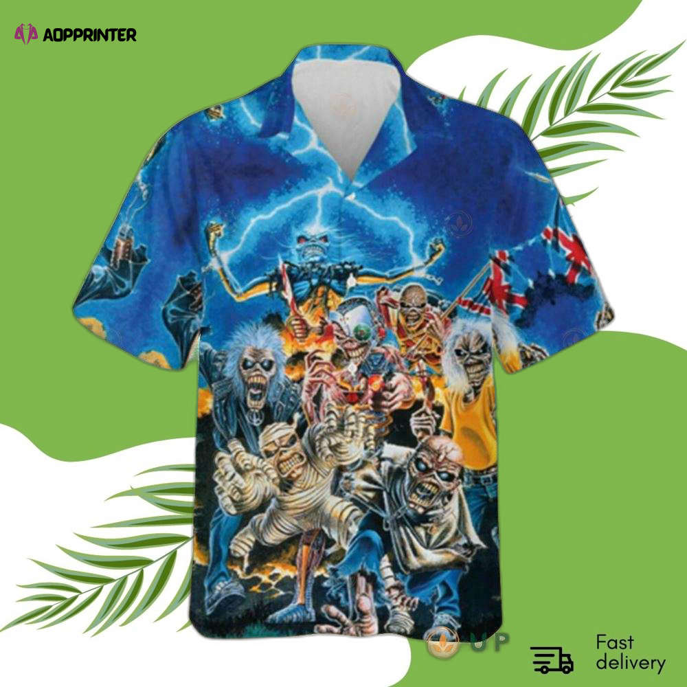 Iron Maiden Horror Hawaiian Shirt - Aopprinter
