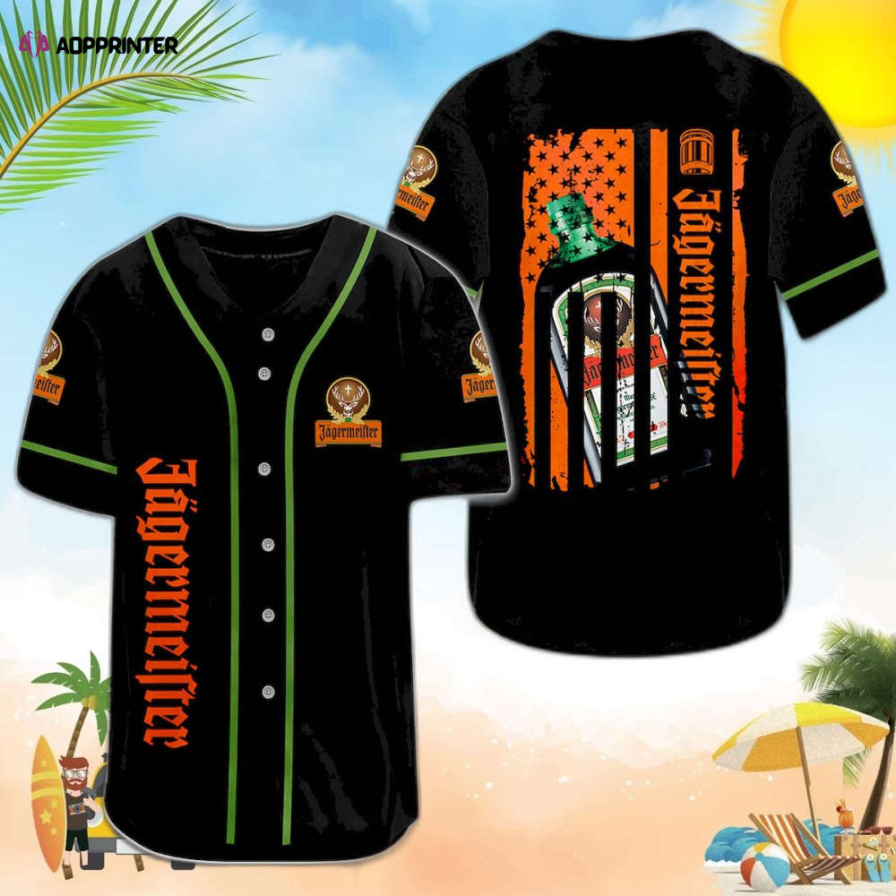 Jagermeister American Flag Baseball Jersey