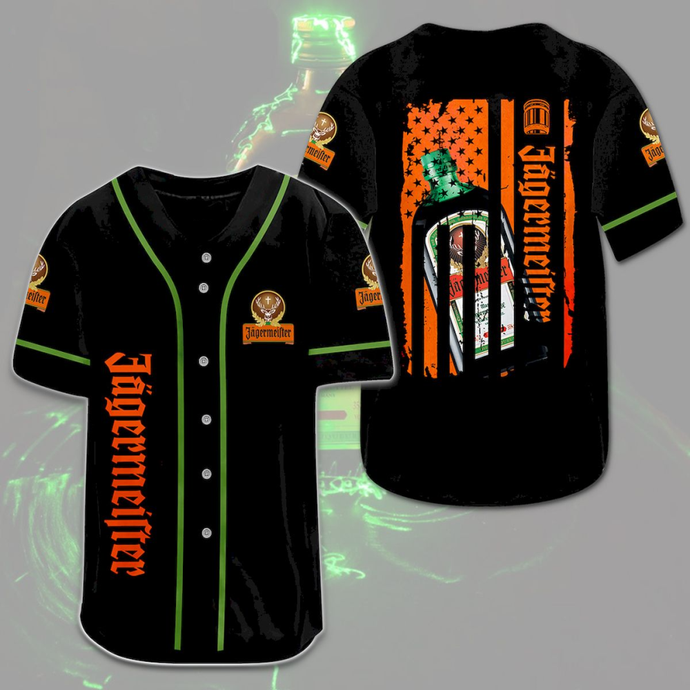 Jagermeister American Flag Baseball Jersey