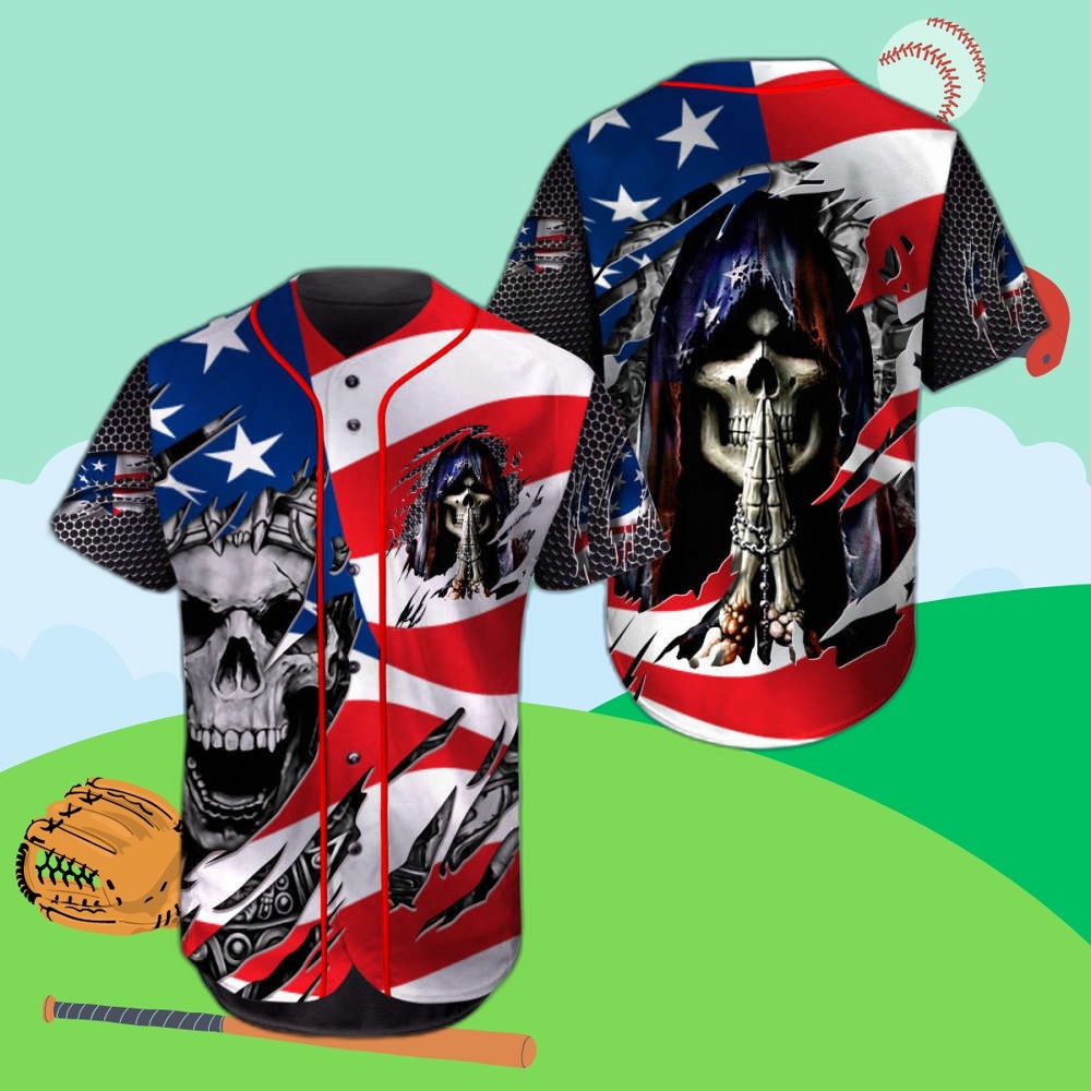 American Flag Baseball Jersey: Showcase Your Patriotic Spirit!