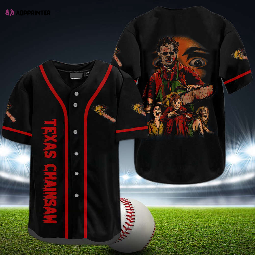 Leatherface Texas Chainsaw Baseball Jersey: Premium Leather Design for Ultimate Fans