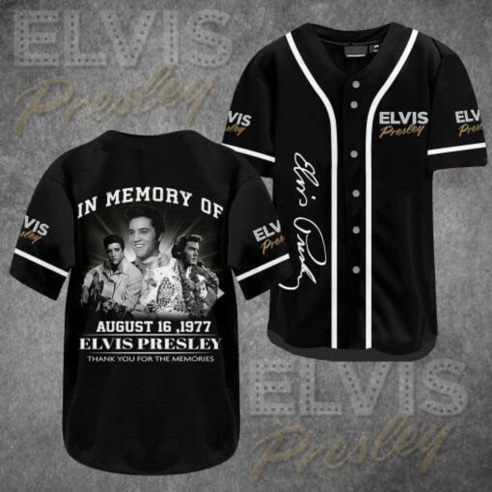 Limited Edition Vintage Elvis Presley Baseball Jersey – Retro Design