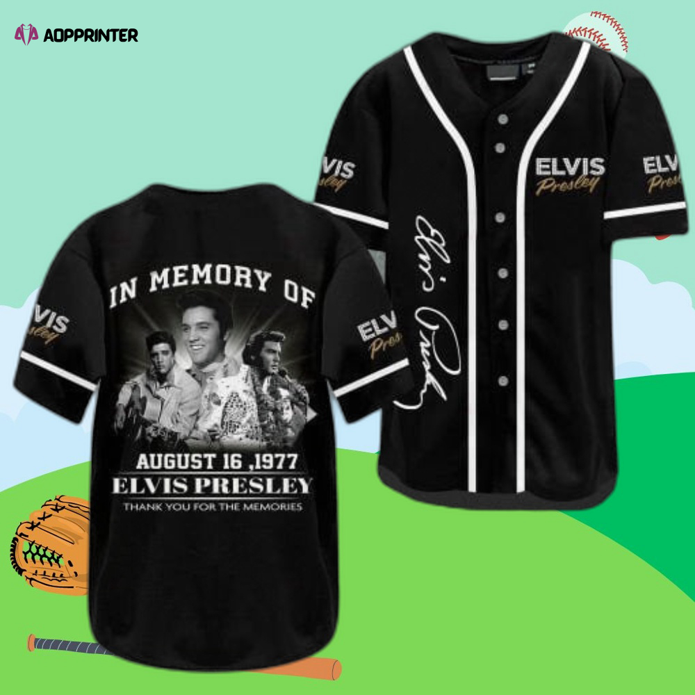 Limited Edition Vintage Elvis Presley Baseball Jersey – Retro Design