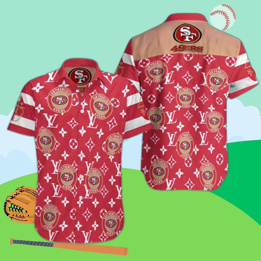 Louis Vuitton San Francisco 49ers Hawaiian Shirt: Symbolic Style for NFL Fans