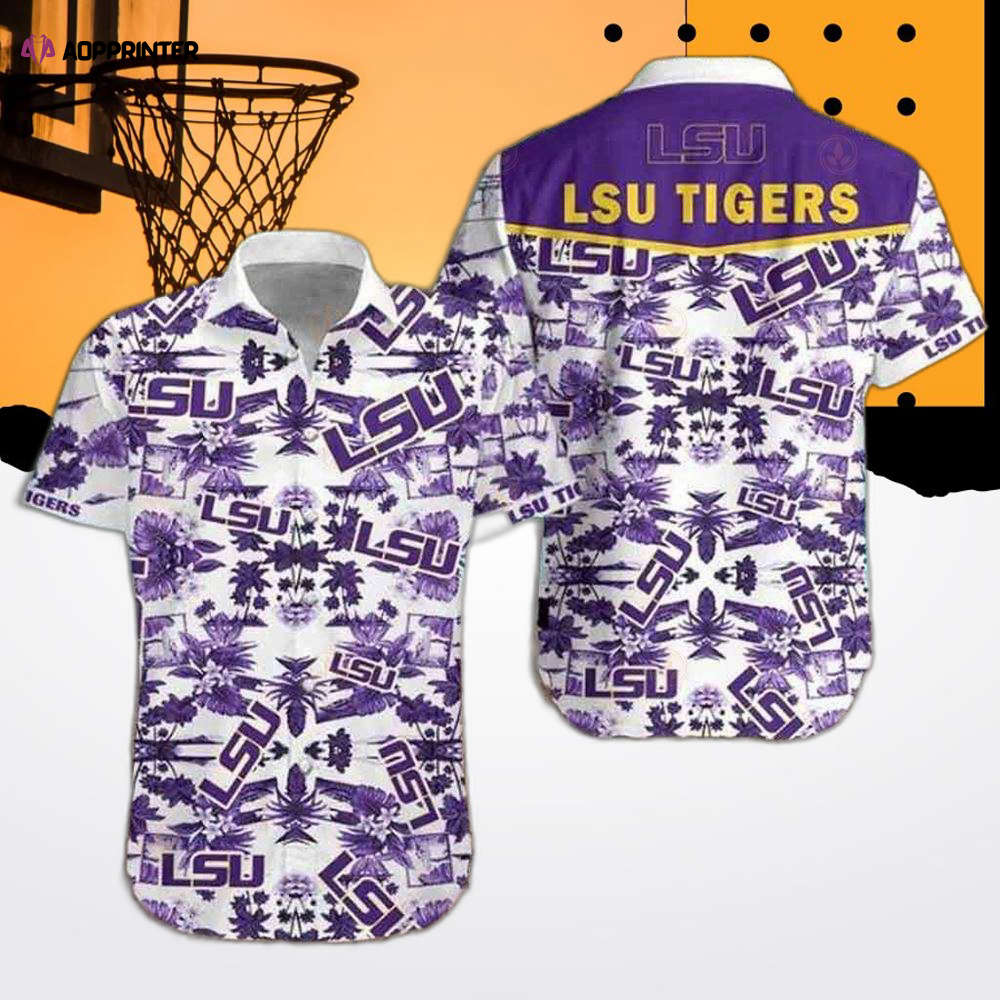 LSU Tigers Tropical Hawaiian Shirt: New Summer Gift with All Over Print