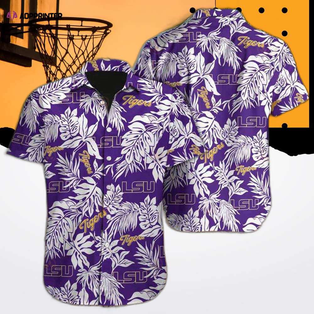 LSU Hawaiian Shirt: Tigers Tropical Style for Game Day Fun!