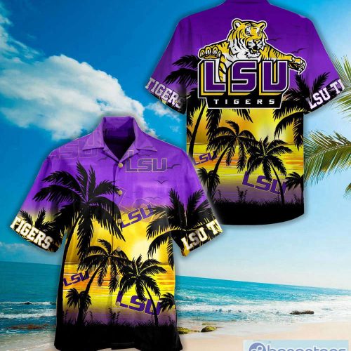 Lsu Tigers Palm Tree Hawaiian Shirt – Perfect for Fans!