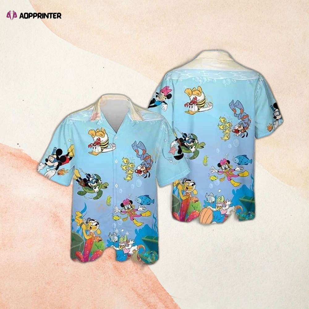 Mickey Mouse Mickey Mouse Pineapple Fruit Hawaiian Shirt